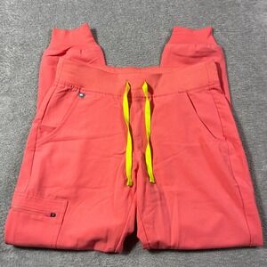 FIGS Women's Jogger Scrub Pants Size S Technical Collection‎ Salmon Pink Nurse